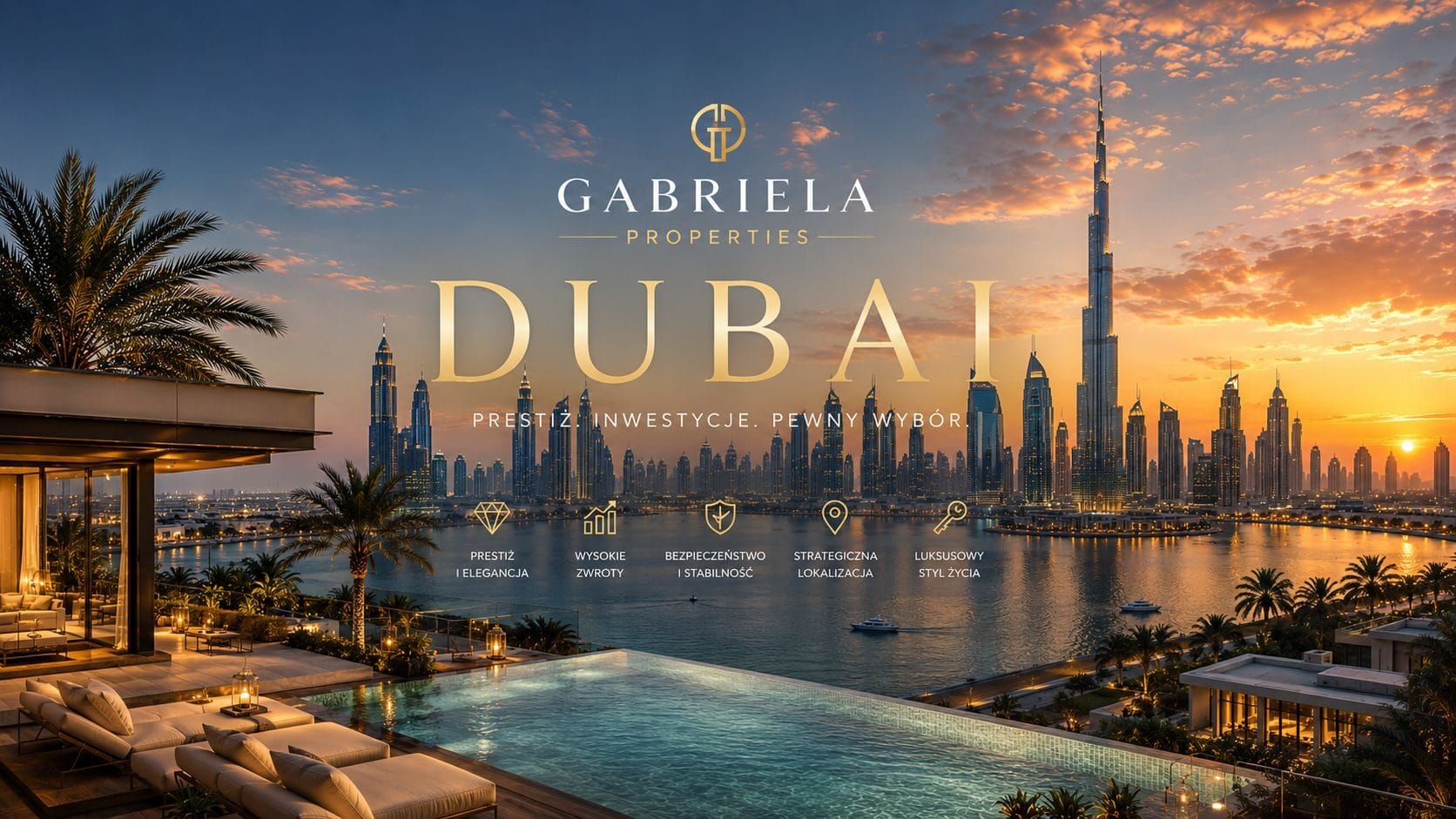 ## Inwestuj w Dubaju – jednym z najbardziej atrakcyjnych rynków nieruchomości na świecie Dubaj to światowe centrum biznesu, innowacji i luksusowego stylu życia, które od lat przyciąga inwestorów z całego świata. Stabilna gospodarka, nowoczesna infrastruktura oraz przyjazny system podatkowy sprawiają, że jest to jedno z najlepszych miejsc do lokowania kapitału. Brak podatku dochodowego od osób fizycznych, możliwość zakupu nieruchomości przez zagranicznych inwestorów w wyznaczonych strefach freehold oraz wysoki popyt na wynajem tworzą doskonałe warunki zarówno dla osób szukających bezpiecznej inwestycji, jak i atrakcyjnych dochodów pasywnych. Dynamiczny rozwój miasta, rosnąca liczba mieszkańców, napływ międzynarodowych firm oraz prestiż Dubaju przekładają się na długoterminowy wzrost wartości nieruchomości. To rynek, który łączy bezpieczeństwo inwestycji z dużym potencjałem wzrostu. W Gabriela Properties zapewniamy kompleksowe wsparcie na każdym etapie zakupu – od wyboru odpowiedniej inwestycji i analizy jej potencjału, przez obsługę formalności, aż po pomoc po zakończeniu transakcji. Współpracujemy wyłącznie ze sprawdzonymi deweloperami i partnerami, dzięki czemu nasi klienci mogą inwestować z pełnym poczuciem bezpieczeństwa. Dubaj to nie tylko prestiżowy adres. To miejsce, w którym nowoczesność, stabilność i wyjątkowe możliwości inwestycyjne tworzą idealne warunki do budowania wartości kapitału na lata.